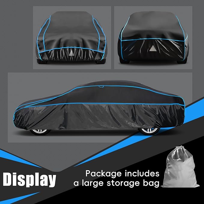 Hail Protector Car Cover, Outdoor Anti Hail Car Covers Thick Multi-Layered EVA, Hail Proof Car Cover Waterproof All Weather, Hail Protection Padded Fit Porsche 911, Chevy Corvette, BMW M2, Etc