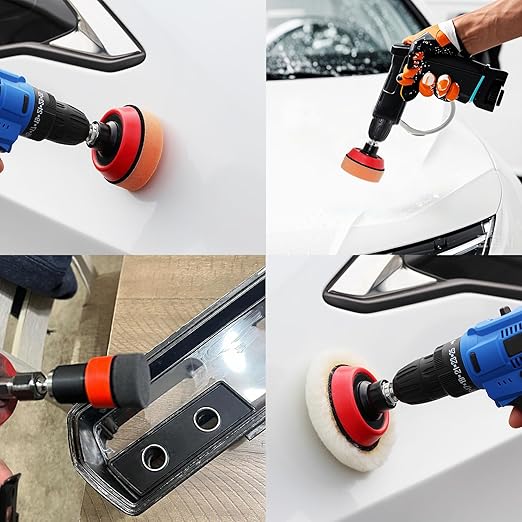 Car Foam Polishing Buffing Kit,Polishing Buffing Pads,Wool Pads,Polishing & Buffing Wheels,for Headlights & Car Body Car Foam Car Wax & Buffer Kits (44)