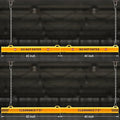 78" Parking Garage Height Clearance Bar - DO NOT ENTER & CLEARANCE 7' 3" - Hanging Crossbar by Chains, Yellow Reflective Parking Signs for Parking Lot, Warehouse, Garage Entrance and Exit