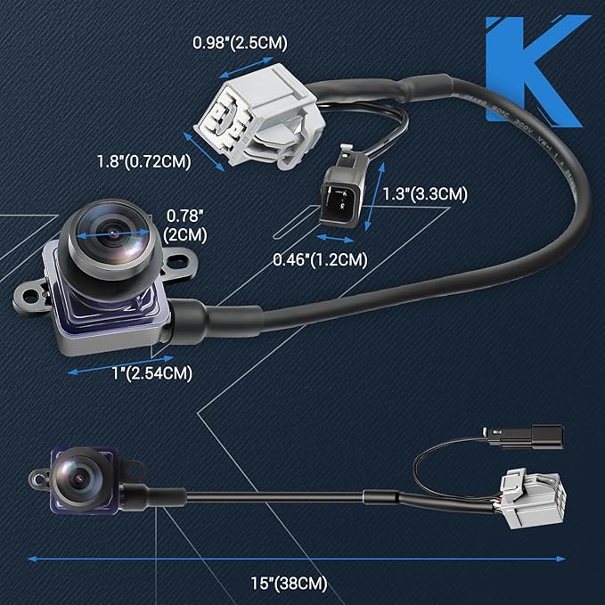 Rear View Backup Camera Compatible with Dodge Journey 2011-2020 Park Assist Camera Replaces# 56054158AB 56054158AC 56054158AD 56054158AE 56054158AF