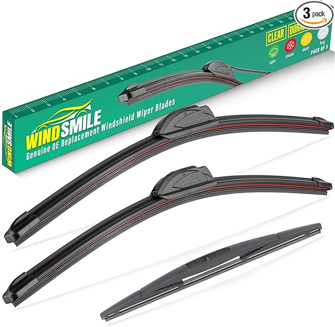 24" 18" 14" Windshield Wiper Blades Replacement for Subaru Forester 2009 2010 2011 Premium All Weather Front Rear Wipers Set - OEM Quality (Pack of 3)