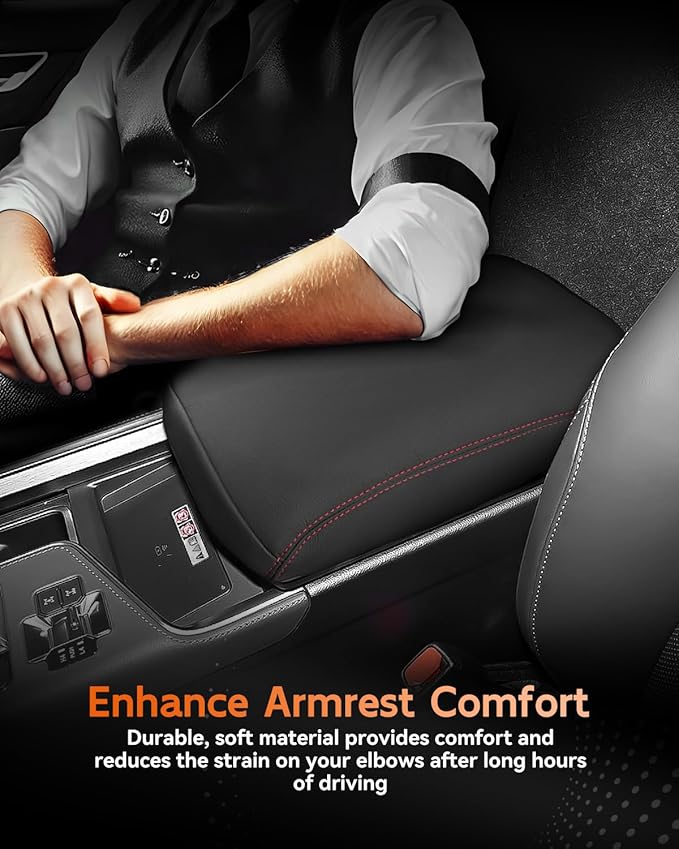CDEFG for 2024 2025 Lexus GX 550 Center Console Cover Armrest Box Cover for GX550 (Premium, Premium Plus, Luxury, Luxury Plus, Overtrail, Overtrail Plus) Accessories Console Arm Rest Protector
