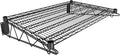 24" x 36" Black Epoxy Wire Wall Mount Shelf