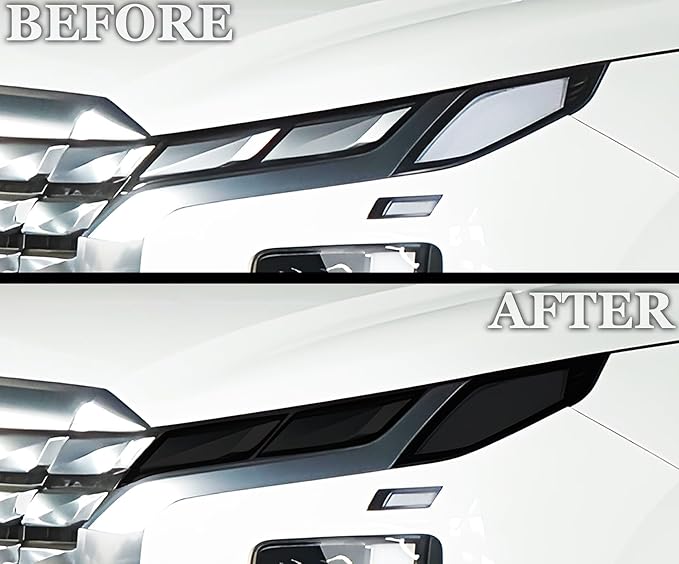 BOGAR TECH DESIGNS Full Headlight Head Light Tint Kit Compatible with Hyundai Palisade 2023-2025, Dark Smoke