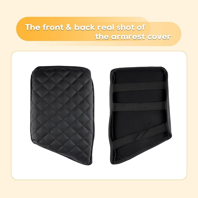 LFOTPP 2024 XC60 Armrest Cover for XC60 (2018-2024) Center Console Cover for 2018-2021 2022 2023 2024 XC60 Arm Rest Cover Interior XC60 Accessories 2024 XC60 Console Leather Anti-Scratch Waterproof