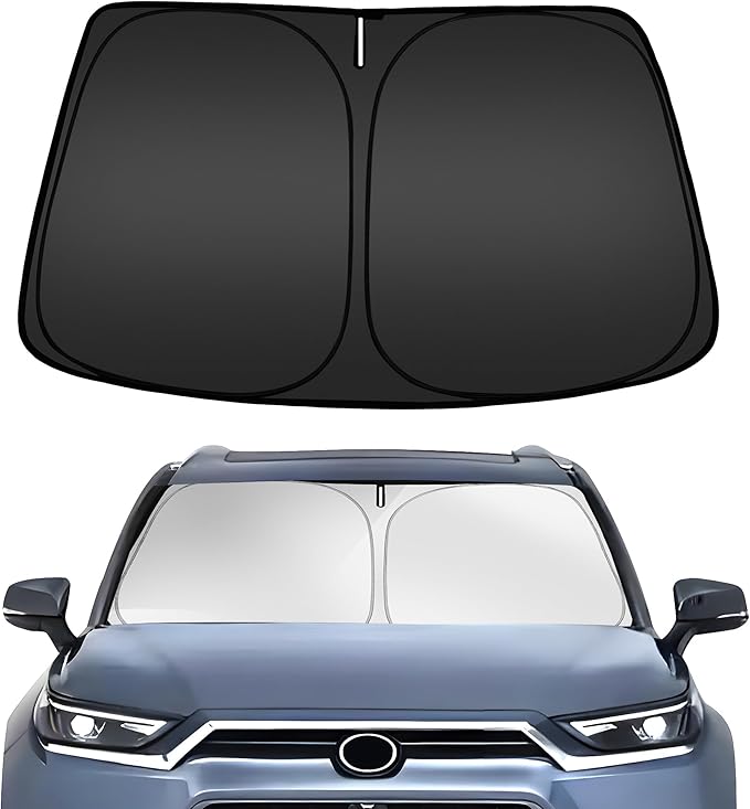 ARISMOTOR Windshield Sun Shade for Toyota Highlander (L LE XLE Limited Platinum) 2020-2025 2026, Custom Fit Foldable Front Window Sunshade Sun Visor Protector, Block UV Rays Keep Your Car Cooler