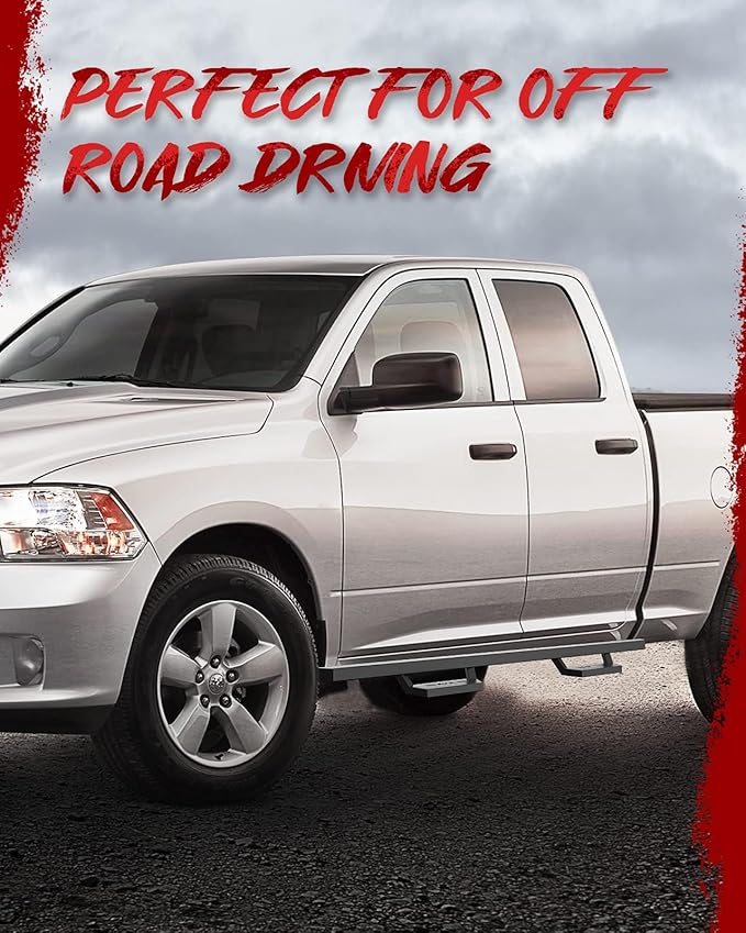KYX Running Boards & Steps Nerf Bars Fit for 2015-2025 Chevy Colorado/Canyon Crew Cab, 5 inch Car Door Side Steps Nerf Bars Truck Boards Step Rails