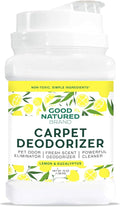 Good Natured Brand | Carpet Deodorizer & Freshener Powder | 70 oz Pet Odor Eliminator for Strong Odor & Pet Urine | Fresh Natural Lemon & Eucalyptus Scent | Safe for Homes with Pets