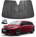 Windshield Sun Shade for 2021-2024 Toyota Sienna L LE SE XLE Limited Van Minivan - 5-Layer Bubble Foldable Front Window Shade Sun Visor Accessories - Blocks Heat & UV Rays