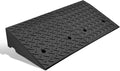 DNA MOTORING 6.3" Rise Rubber Curb Ramp Heavy Duty Loading Driveway Ramp Threshold Ramp 39 in L x 19.5 in W x 6.3 in H for Loading Dock, Warehouse, Wheelchair, Motorcycles, Cars, TOOLS-00652