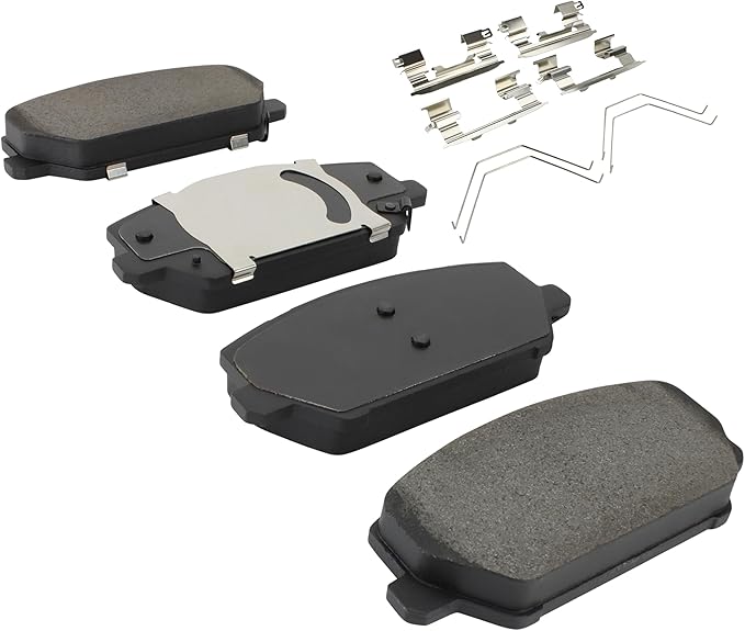 Premium Semi-Metallic Front Brake Pads (1001-2211M) Compatible with Hyundai Elantra 2022-2024, Hyundai Elantra N 2022-2024, Hyundai Kona N 2022-2023, Hyundai Veloster N 2019-2022