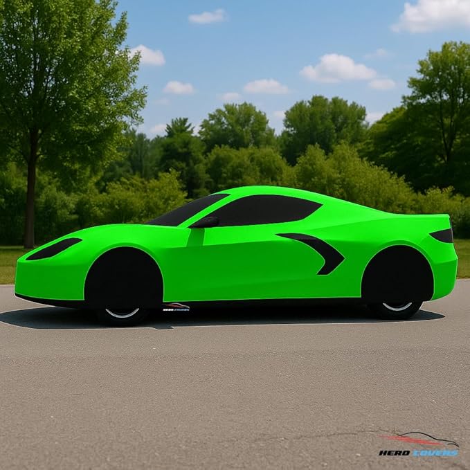 C8 Car Cover Fit for Corvette C8 Indoor and Outdoor Protection (Green)
