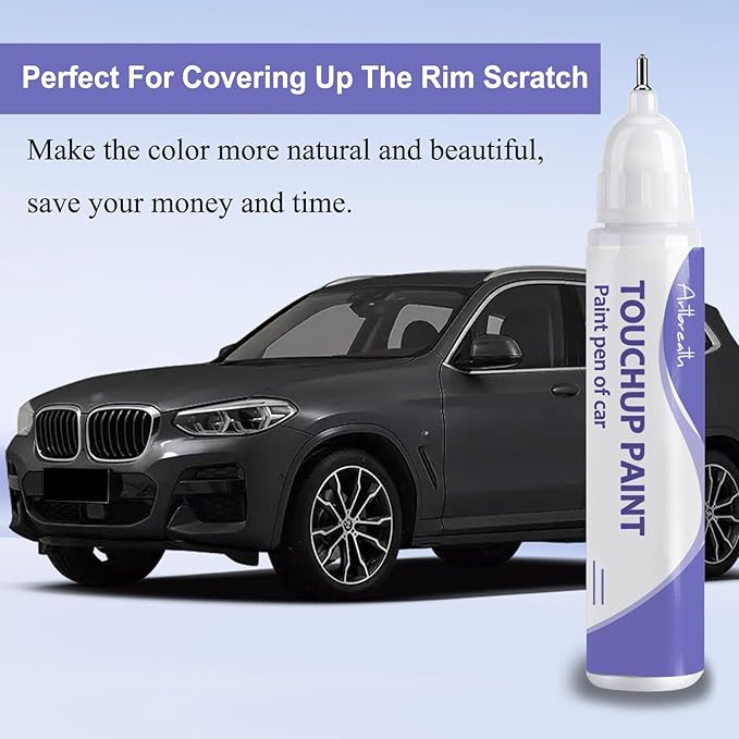 Touch Up Paint for BMW Black Sapphire (475)-Exact Match–Chips and Nicks TouchUp Paint Pen Scratch Repair Car Accessories Car Paint Pen for Erase Car Scratches