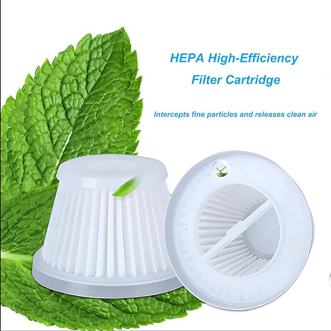 4 Pack Hepa Replacement Filters Compatible with MBNGF Car Vacuum Cordless, Model X9 ULTRA, Handheld Car Vacuum Filters Works with ZARIMI X12-ULTRA Car Vacuum