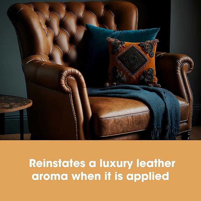Furniture Clinic Leather Protection Cream | 2-in-1 Leather Conditioner & Waterproofing Protector for Furniture, Shoes, Car Seats & More | Prevent Stains While Nourishing | 8.5oz/ 250ml