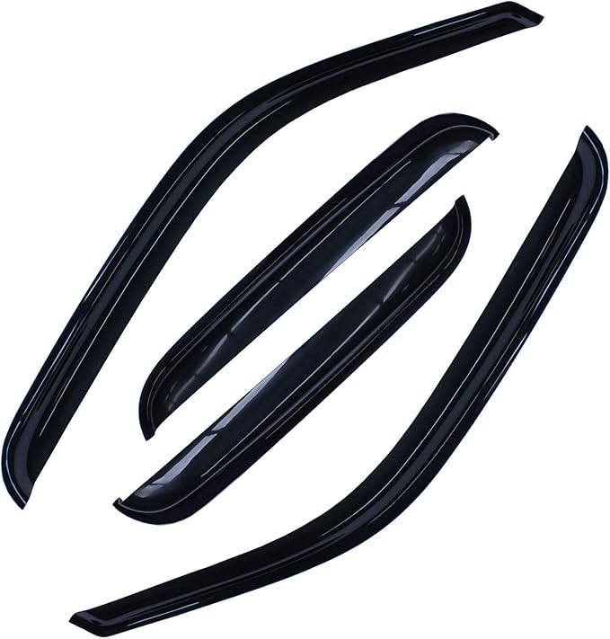 4pcs Side Window Deflectors Window Visors for 97-13 Expedition Sun/Rain Guard Visor