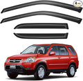 Window Visors Rain Guards for 2002 2003 2004 2005 2006 Honda CRV, Out-Channel Window Vent Wind Deflectors Visors Shades for 02 03 04 05 06 CR-V