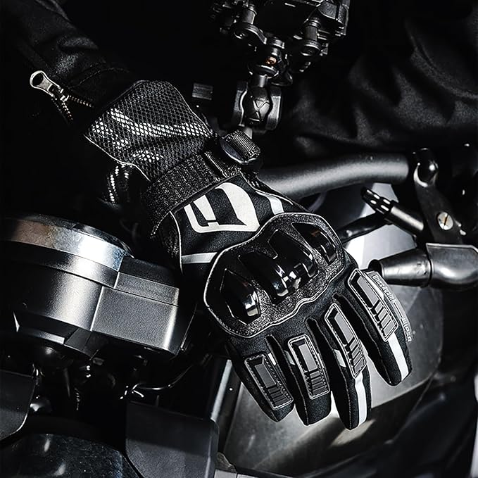 Motorcycle Gloves, Waterproof, Touch Screen, Men's Winter Gloves, ATV, UTV, Snowmobile, Skiing, Riding
