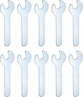 HARFINGTON 10pcs Small Wrench Open End Wrench 8x70x1.8mm Metric U-Shaped Single Open Ended Spanner Super Thin Small Flat Head Galvanizing Wrench for Automotive Repair Furniture Assembly