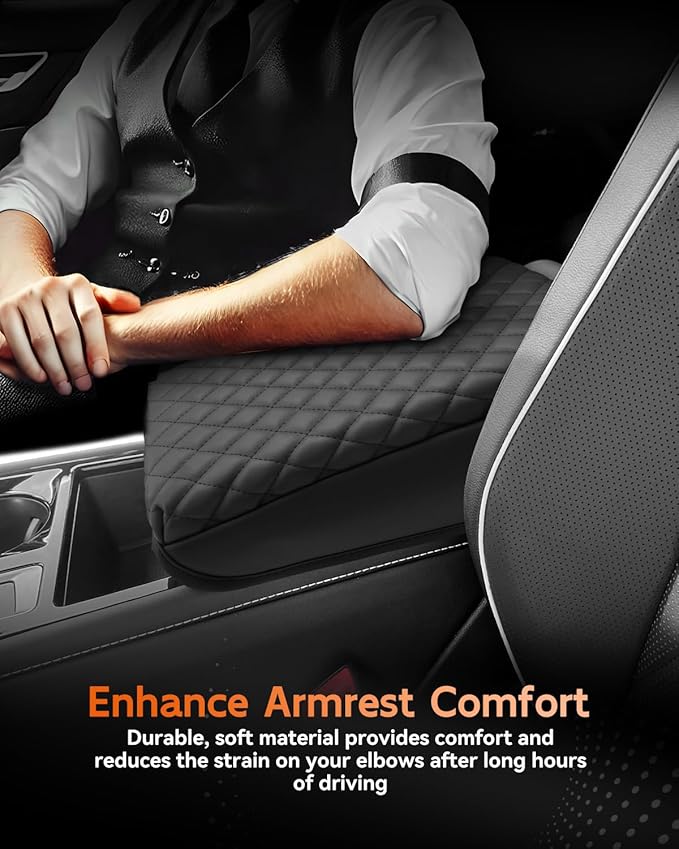 CDEFG for Volkswagen Atlas 2024 2025 Center Console Cover Armrest Box Cover for VW Atlas (SE, Peak Edition, SEL, Cross Sport, SEL Premium R-Line) Accessories Console Arm Rest Protector