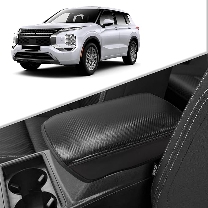 CDEFG for Mitsubishi Outlander Accessories 2025 2024 2023 2022 Center Console Car Armrest Cover (SE/Black Edition/SEL) Console Protector Pad Arm Rest Interior (Not for Outlander Sport)