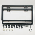 License Plate Frames,2 Packs Front Rear Car Tags,Aluminum Alloy License Plate Cover,No Rust,Water Proof,Wear Resistant,Car Accessories (Two Holes Frame)