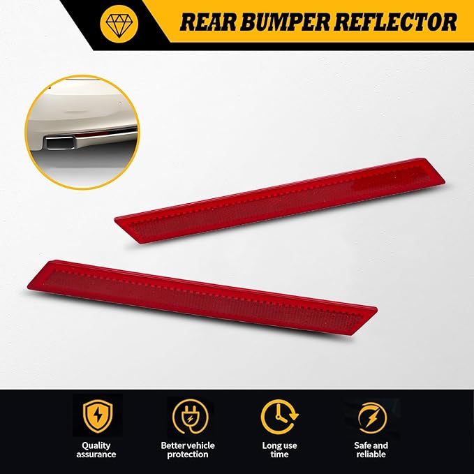 20874085 20874084 Rear Bumper Reflector Compatible with 2013 2014 2015 2016 2017 XTS