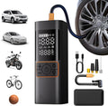 Tire Inflator Portable Air Compressor, 20000mAh 180PSI & 4X Faster Air Pump- with Digital Pressure Gauge, LED Light and Auto Shut, Cordless Air Pump for Cars, Bikes, Balls, Motorcycles and More.