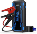 Car Jump Starter 6000A Car Battery Jump Starter Portable,12V Battery Jumper Starter Portable(10.0L Gas/8.0L Diesel),LCD Display Jump Box Jump Starter Battery Pack with Jumper Cable & Flashlight-Blue