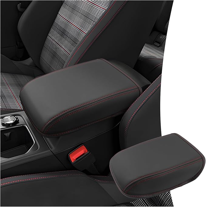 CDEFG for Volkswagen Golf R VW GTI Golf 8 MK8 2020-2025 Center Console Cover Armrest Box Cover for Golf R/GTI Golf8 Accessories Console Arm Rest Protector