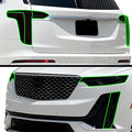 BOGAR TECH DESIGNS Precut for Cadillac XT6 2020-2025 Full Headlight Taillight Tint Kit, Dark Smoke