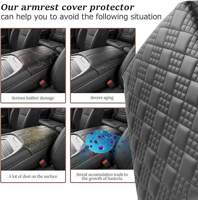 SKTU for 2025 Nissan Armada Armrest Cover for 2025+ Nissan Armada (SV/SL/Platinum/Pro-4X/Platinum Reserve) Center Console Cover Nissan Armada 2025 Accessories Center Console Cushion (Thicken)