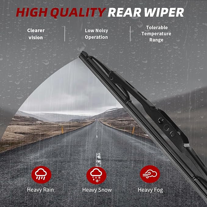 OTUAYAUTO Premium Windshield Wiper Blades - Replacement for Chevrolet Traverse 2018-2023 - Precision Fit, All-Weather Performance, Front and Rear Wiper Blades, Hook - 24"+20"+10" (Pack of 3)