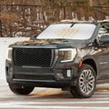 Sunshade Windshield Sun Shade for 2021 2022 2023 2024 2025 GMC Yukon XL Foldable Thicken 2-Layer Silver Coating Front Window Sun Visor Protector Cover for Windshield Blocks UV Rays Keep Vehicle Cooler