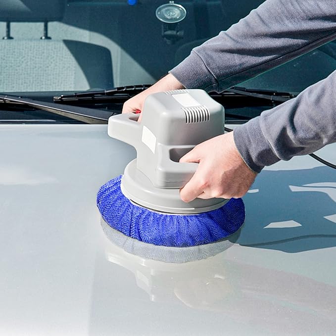 9 to 10 Inch Car Polisher Pad Bonnet, 15Pcs Car Polishing Bonnet Buffing Pads, 10*Microfiber+5*Woollen