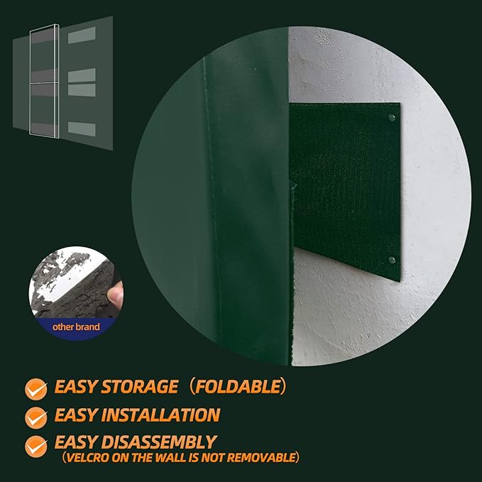PROGOAL 2"/4" Thick Foam Protection Wall Pad，Gym Basketball-Court Protectors，Durable Waterproof Padding for Wall-Mounted Basketball Hoops(60" L x 20" W)…