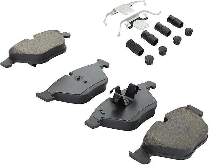 Premium Semi-Metallic Front Brake Pads (1001-1260M) Replacement for BMW 323i 2011-2010, 328i 2013-2007, 328i xDrive 2013-2009, 328xi 2008, X1 2010, X1 2015-2012