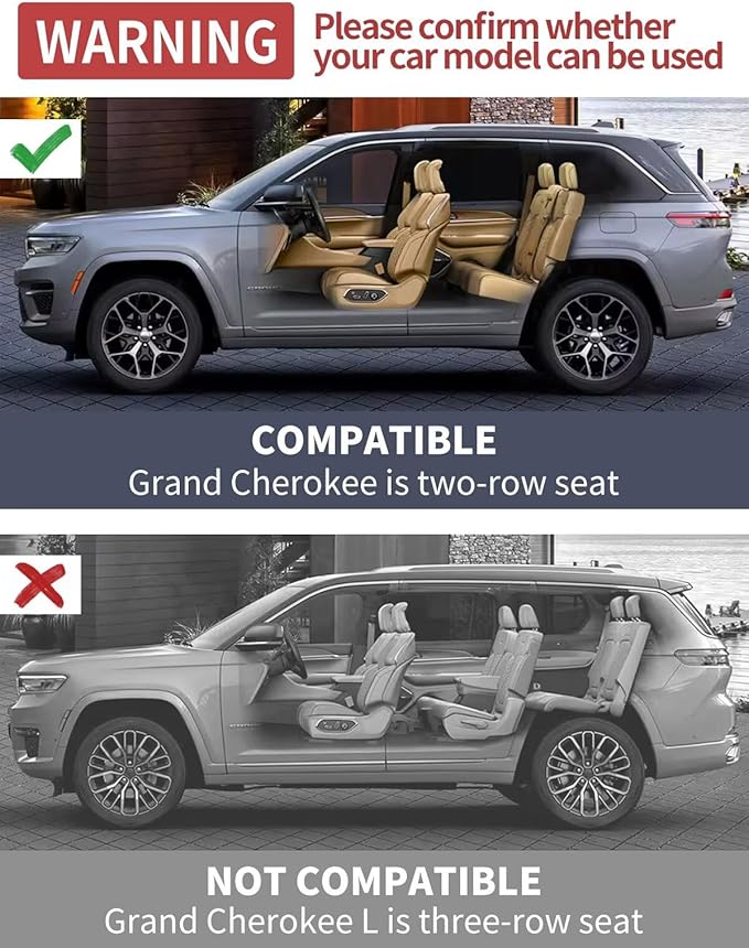 in-Channel Window Rain Guards Fit for Jeep Grand Cherokee(Not for L) 2022-2025 Double Cab Extra Durable Window Visors Window Deflectors Vent Visors Vent Shades Car Accessories-4 pcs 2-Q06