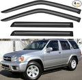 Window Visors Rain Guards for 1996-2004 Nissan Pathfinder, Out-Channel Window Vent Wind Deflectors Visors Shades for 1997-2003 Infiniti QX4