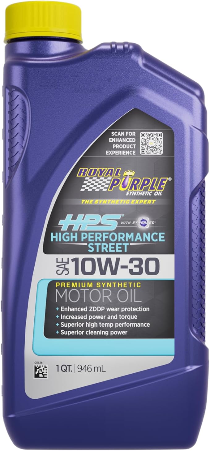Royal Purple ROY31130 31130 - HPS Street Motor Oil 10W-30, 1 Quart