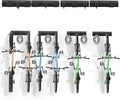 VEVOR Bike Storage Rack, 6 Bike Racks and 5 Helmets Hooks, Wall Mount Bike Storage Hanger, Home & Garage Organizer, Customizable for Various Bike Sizes, Adjustable Holder, Holds Up to 300 lbs, 64-inch