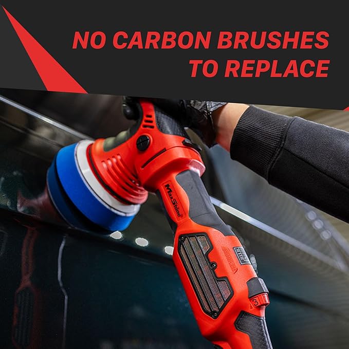 Maxshine 8mm Throw, 5" Plate Brushless MB8 Pro Dual Action Polisher, Car Detailing - Powerful 1200W, 5/16"-24 Thread - Auto Detailing Tool for Paint Protection