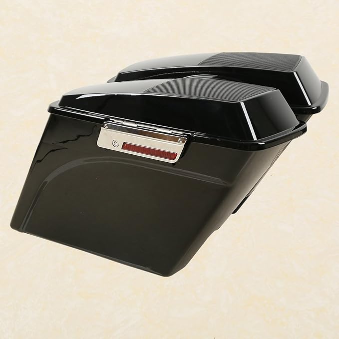 XFMT 5" Stretched Saddlebags Extended Saddle Bags W/ 6x9 Speaker Llids For Harley Touring Road King Street Glide Road Glide Electra Glide Ultra Classic 1993-2013