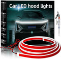 YM E-Bright Exterior Led Lights for Car Hood Light Strip Waterproof Dynamic Scan Start Up Hoodbeam Kit Neon Knight Rider Led Scanner Daytime Running Lights for Cars,Truck,SUV,12V White 79inch,1 Set