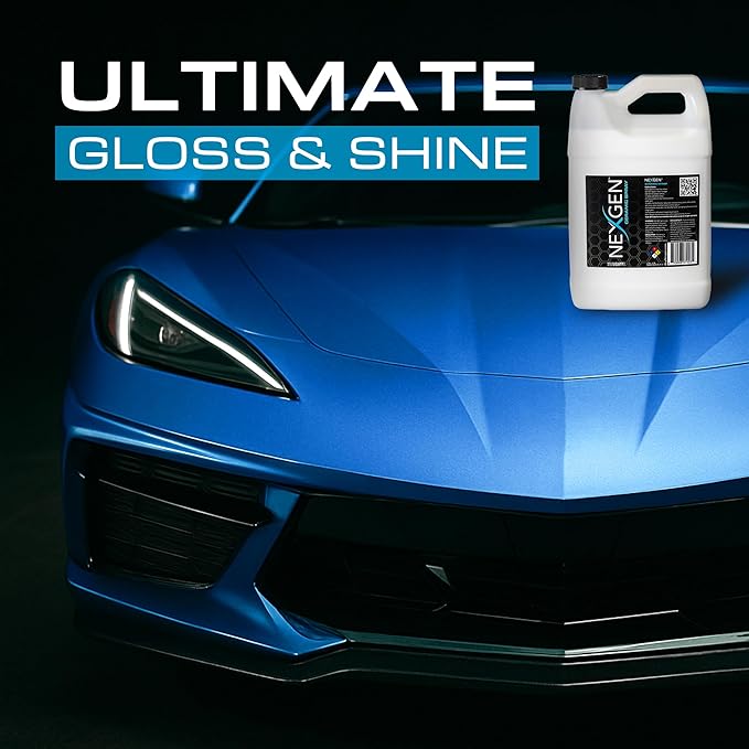 Nexgen Ceramic Spray Silicon Dioxide — Easy to Apply, Ceramic Coating Spray for Cars — Professional-Grade Protective Sealant Polish for Cars, RVs, Motorcycles, Boats, and ATVs — 1 Gallon Jug