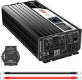 Xijia 2000W (Peak Power 4000W) Pure Sine Wave dc to ac Inverter Remote Switch DC 24V to AC 120V 60HZ Solar Converter for Home car rv &Yacht (DC24V (Range 20V-30V) 2000W)