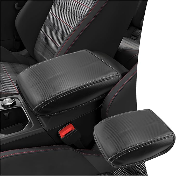 CDEFG for Volkswagen Golf R VW GTI Golf 8 MK8 2020-2025 Center Console Cover Armrest Box Cover for Golf R/GTI Golf8 Accessories Console Arm Rest Protector