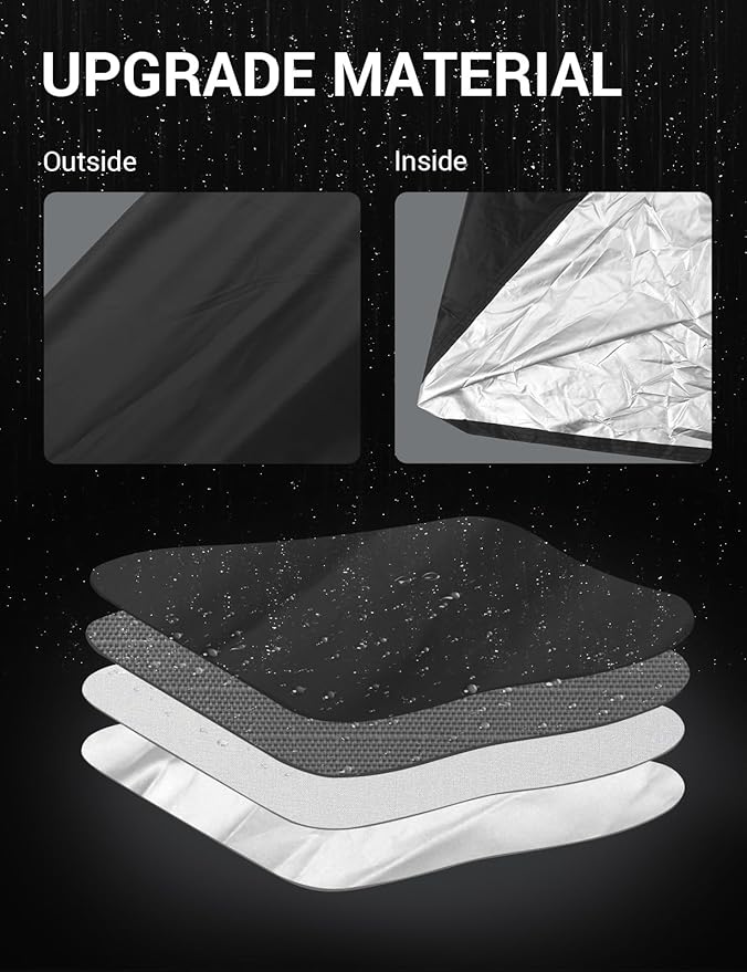 Proadsy 2025 Upgrade Car Cover Compatible with C5 Corvette 1997-2004 Windproof All Weather Waterproof Sun Rain UV Dust Snow Protection Outdoor Covers