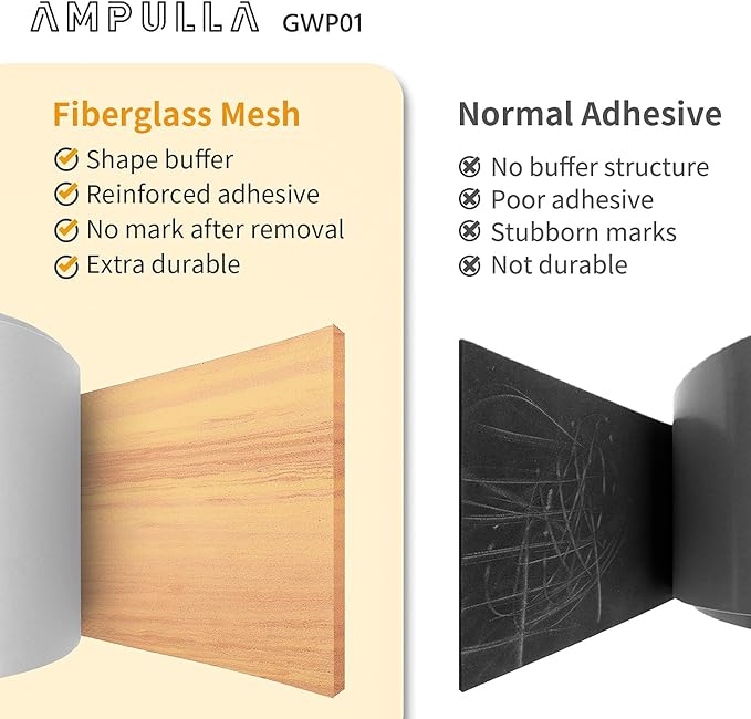 GWP01 Wood Grain Garage Wall Protector Car Door Protectors, Garage Accessories, Parking Stopper for Garage, Tool-Free, Designed in Germany (6.5mm Wood Grain)