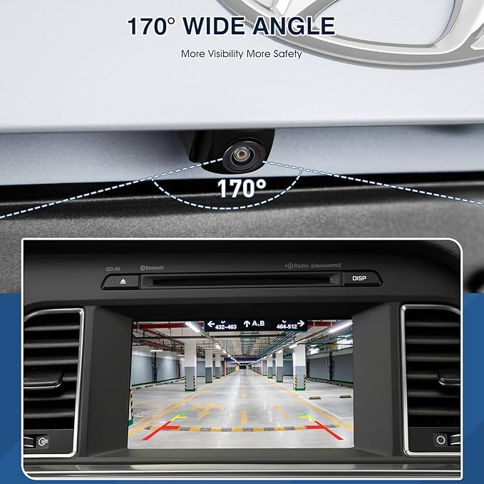Rear View Backup Camera Fit for Hyundai Sonata 2015-2017, Reversing Parking Assist Camera OE Replacement 95760-E6201 95760-C2101
